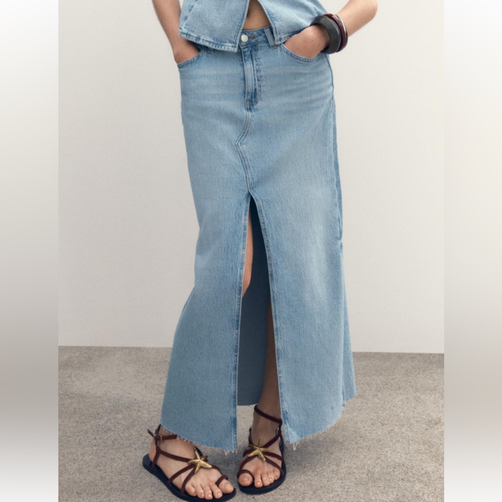 Blue Denim Skirt